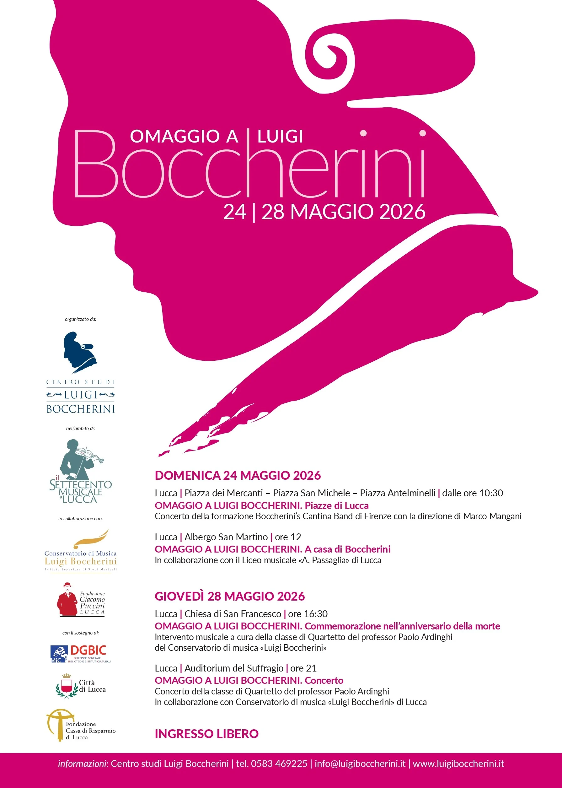 Omaggio a Luigi Boccherini 2026_Locandina